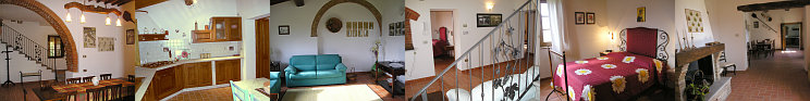 Palazzolo: foto delle stanze: sala pranzo, cucina, salotto, ingresso, camera da letto, stanza con camino