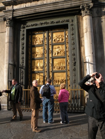 The door of the Babtistry of the Cathedral of Florence
