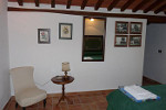 Bedroom with double bed - view from door
