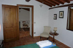 Bedroom with double bed - view toward hall