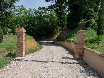 Arrival climb seen from the yard of Palazzolo