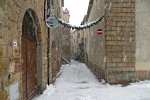an alley in winter