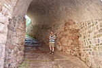 inside Radicofani castle area