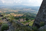 view of the valley from castle yard