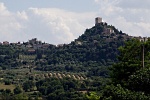 view of castle and village of Radicofani