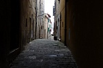 an alley in winter